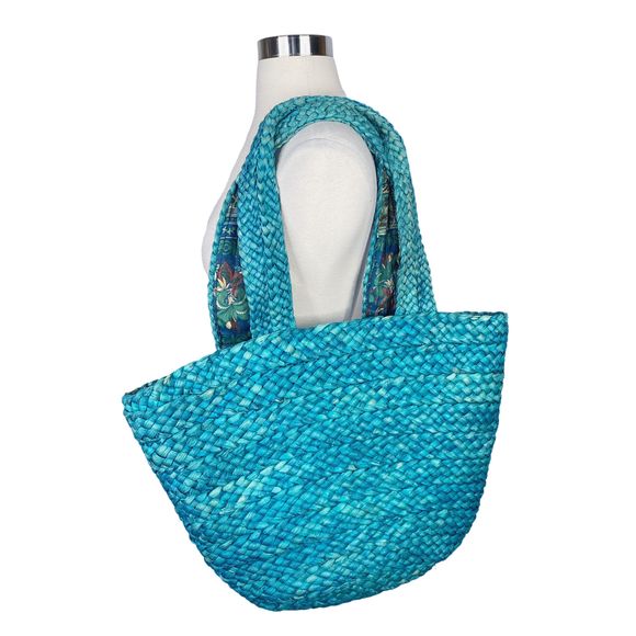 Charming Charlie Woven Tote Bag - 22” x 13” x 5” - Picture 1 of 5